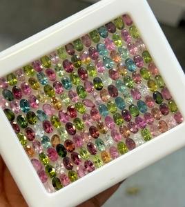 Gemas Mehrajudin, Turmalina Rosa Multicolor Natural de Alta Calidad, 4x6 mm, Corte Ovalado Calibrado y Facetado, Certificadas, Enceradas/Aceitadas - Product Image 3