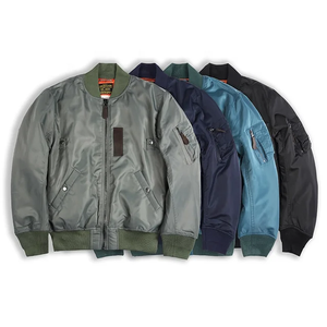 Chaqueta de bombardero bordada informal para hombre, chaqueta personalizada transpirable y cortavientos - Product Image 6