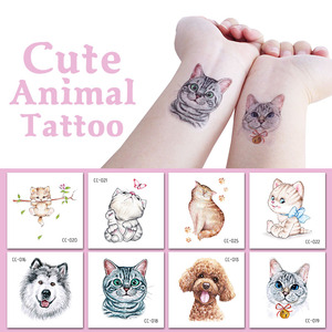 Adesivi per <span class=keywords><strong>tatuaggi</strong></span> piccoli per bambini animali dei cartoni animati modello angeli adesivo del tatuaggio - Product Image 5