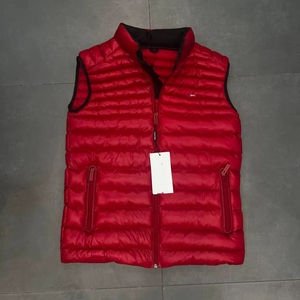 Chaleco y chaleco acolchado informal de talla grande para hombre, cómodo y elegante con relleno de nailon y cuello con capucha para la temporada de invierno - Product Image 1