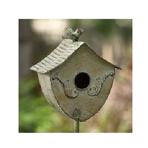 บ้านนกโลหะแบบโบราณสำหรับตกแต่งสวนบ้านนกโลหะชุบสังกะสีใช้ตกแต่งโลโก้ได้ตามต้องการ - Product Image 5