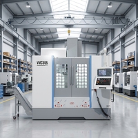 Centre d'usinage CNC VMC avec lubrification et refroidissement automatiques pour le perçage, le taraudage, le fraisage et les moules en aluminium