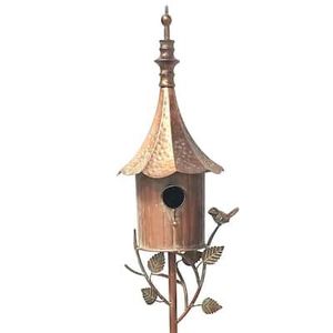Casa de pájaros de metal con forma de campana y tamaño personalizado para decoración de jardín y balcón, venta al por mayor - Product Image 4