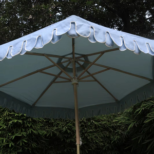 Latest Design Metal <b>Frame</b> Flower Parasol Umbrella Elegant Modern Classic Manual Control Big Print List for New Arrival - Product Image 1