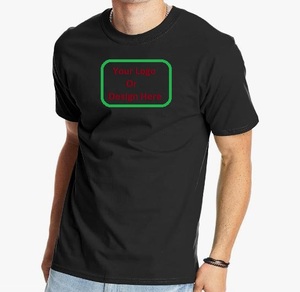 T-shirt personnalisé avec design avant et arrière pour hommes T-shirt à col rond en coton épais Vente en gros T-shirt 100% coton de haute qualité - Product Image 1