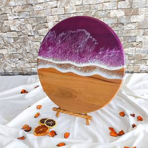 Handmade Wooden <b>Coaster</b> with Epoxy Resin Design, Durable and Stylish <b>Drink</b> <b>Coasters</b> for Home and Office - Product Image 2