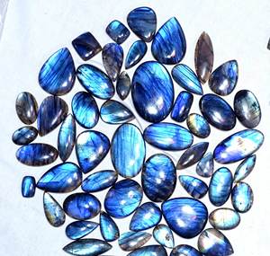 Labradorite bleue naturelle pierres précieuses en vrac mélange forme et taille Cabochon Labradorite bleue pierres précieuses en vrac Lot fabrication de bijoux - Product Image 6