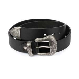 Hot Selling Genuine Cowhide Leather Belt for Men Custom Length with Hand-Engraved Designer Steel Buckle Direct From India - Product Image 1