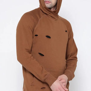 Personnalisé Top Qualité Fabriqué En Usine Hommes Distressed Hoodies Nouveau Design Prix De Gros Distressed Hoodie Pour Hommes - Product Image 5