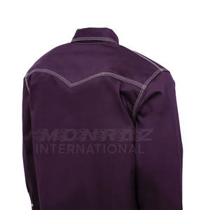 2025 Custom Oil Gas Industry Custom Safety Welding Work Shirt para construcción Uso industrial Welding FR Shirt para la venta - Product Image 5