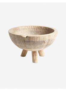 Cuenco de madera con acabado antiguo - Product Image 6