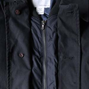 Nanamica Men's Reversible 3-Way Winter Coat [SUBF818] Long Waterproof Nylon Hooded Collar Plus Size <b>Feather</b>/Polyester Filling - Product Image 2