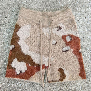 Pantalones Cortos de Mohair de Diseño de Lujo para Hombre, Mezcla de Algodón Suave Premium, Ligeros, Transpirables, Casuales de Verano, Color Sólido, Servicio OEM, Venta al Por Mayor - Product Image 1