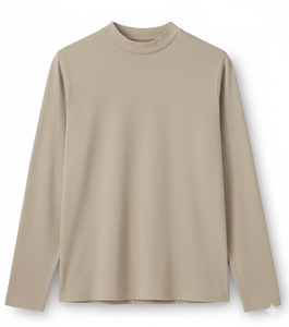 T-shirt à manches longues et col rond personnalisé en vrac, tissu doux et confortable, idéal pour les uniformes de marque et les vêtements promotionnels, t-shirts pour hommes - Product Image 2