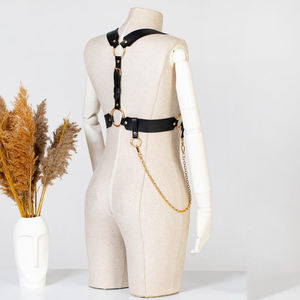 สายรัดไหล่หนังมังสวิรัติสำหรับผู้หญิง LWH-0100อุปกรณ์เสริมไหล่แบบกอธิคพังค์ - Product Image 5