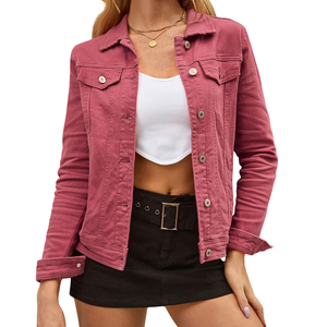 Veste en jean pour femmes fabriquée par un fabricant de vêtements, respirante et douce, vêtements de travail de haute qualité, 100% coton - Product Image 4