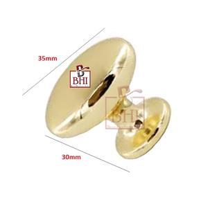 Pomo de gabinete de latón de aluminio y hierro (35x30mm) Manija de puerta y ventana para uso en apartamentos - Product Image 2