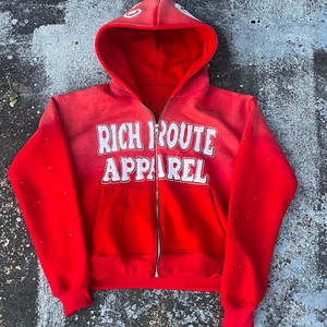 Derniers sweats à capuche zippés pour hommes à bas prix Meilleures ventes Jeunes adultes à la mode pour les vêtements de rue Sweats à capuche zippés - Product Image 2