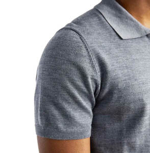 เสื้อโปโลสำหรับผู้ชายเสื้อโปโลผ้าฝ้าย100% พิมพ์โลโก้ออกแบบได้ตามต้องการ - Product Image 3