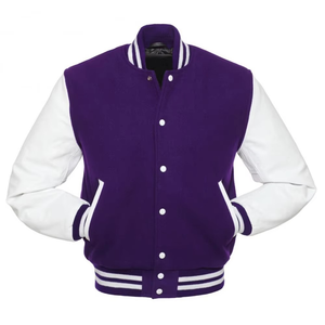 Chaqueta Universitaria de Béisbol Personalizada, Bordado Chenille, Lona, Relleno de Algodón, Chaqueta de Invierno con Letras Impresas - Product Image 1