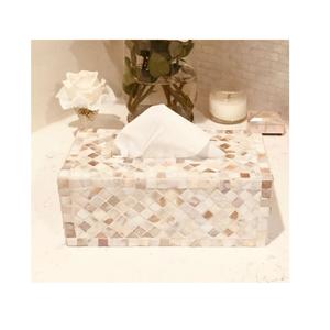 Home Office Countertop <b>Tissue</b> Storage <b>Box</b> Superior Quality Mother Pearl <b>Tissue</b> <b>Box</b> <b>Holder</b> Colorful Flowers <b>Tissue</b> Organizer - Product Image 2