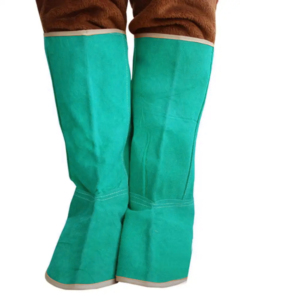 Couvre-chaussures en croûte de cuir de vache résistant aux étincelles de qualité supérieure, avec fermeture élastique - Product Image 3