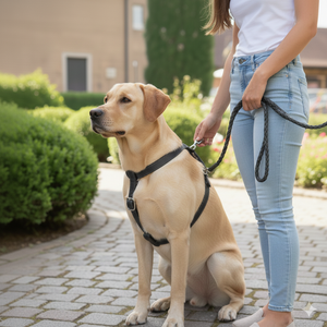 Arnés de Cuero Impermeable de Alta Calidad para Perros, Arnés de Entrenamiento Simple, Ajustable, Portátil, Lavable y Ligero - Product Image 6
