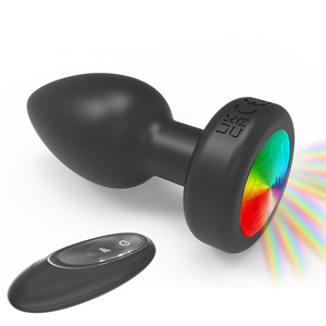 Tapón Anal de Silicona con Control Remoto y Luces de Colores para Parejas Adultas - Product Image 1