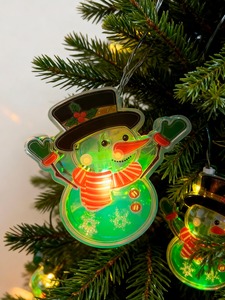 ไฟประดับรูปตุ๊กตาหิมะ LED 16 ดวง พร้อมตัวโคมพลาสติก แสงสีขาวอบอุ่น 2700K รับประกัน 1 ปี สำหรับใช้งานกลางแจ้ง - Product Image 2