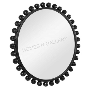 New Luxury Design Metal Iron Living Room Decorative Black Matt Metal Mirror <b>Frame</b> At Cheap Price From Indian Manufacturers - Product Image 5