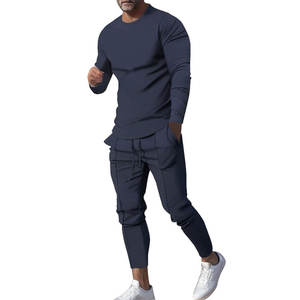 2024 dernière conception personnalisée hommes coupe ajustée hommes survêtement sur mesure hommes Jogging costume produits Offre Spéciale - Product Image 1