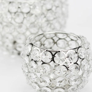 Vaisselle Bougeoirs en cristal et métal avec finition argent et or Parfait pour la décoration de maison et de mariage de qualité supérieure - Product Image 2