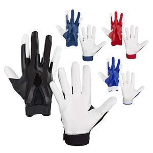 Gants de receveur de football américain professionnels, durables, adhérents, respirants, antidérapants, ajustement personnalisé, en spandex, confortables et protecteurs - Product Image 6