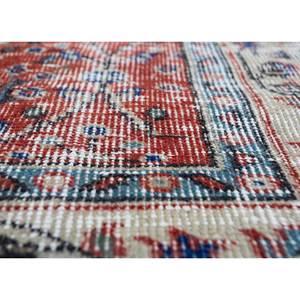 Alfombra de Lana Anudada a Mano Vintage Pae-2098 de Gran Tamaño, Roja y Naranja con Diseño Floral, para Sala de Estar, Pasillo, Habitación de Adolescentes - Product Image 3