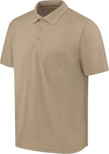 เสื้อโปโลผู้ชายแขนสั้นผ้า100% แห้งเร็วผ้าโพลีเอสเตอร์ลาย3D พื้น - Product Image 3