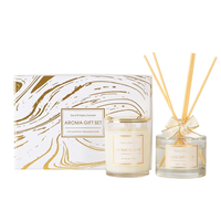 Coffret cadeau de parfum de maison de luxe pour Noël bougie parfumée romantique à la cire de soja et pour diffuseur de roseau décoration de la Saint-Valentin