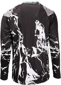 Nueva camiseta de carreras personalizada 100% poliéster impreso de talla grande de manga larga chaqueta de motocicleta Motocross ropa de carreras de autos de motocicleta - Product Image 2