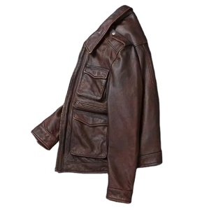 Chaqueta de Cuero para Hombre de Alta Calidad a Precio de Mayoreo, Diseño OEM, Ajustada, Elegante y Cómoda - Product Image 1