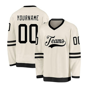 Maillot de hockey sur glace personnalisé gris pour hommes, femmes et adultes, taille personnalisée, polyester/coton durable et écologique, nom brodé authentique - Product Image 3