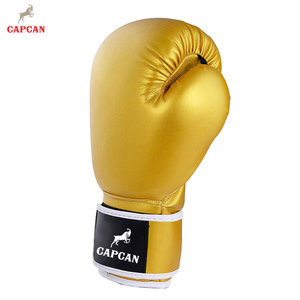 Guantes de Boxeo de Cuero con Acolchado Equilibrado, Cierre de Velcro, Interior Transpirable, Ajuste Cómodo para Entrenamiento - Product Image 4