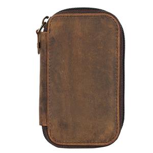 Genuine Crazy Horse Leather Handmade Customizable <b>Key</b> Card Organizer Pouch Fashionable Mini Card <b>Key</b> Case Bag for Car <b>Keys</b> - Product Image 4