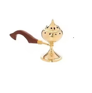 Quemador de Incienso de Vidrio Dorado con Detalles en Piedra Negra para Decoración del Hogar, Rituales Espirituales y Regalos Elegantes - Product Image 4