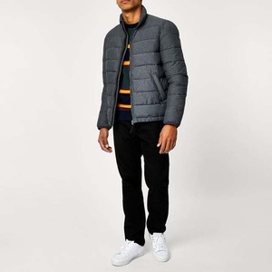 Chaqueta acolchada de invierno para hombre de High Street, cuello levantado de alta calidad, cierre de cremallera impermeable, tela tejida, servicios OEM, recién llegado - Product Image 4