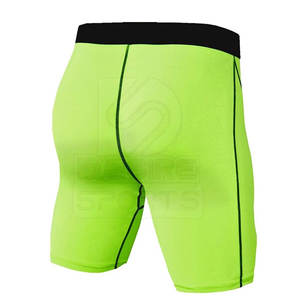 Shorts de Compression pour Hommes, Taille Élastique, Couleur Unie, Personnalisables, Durables, en Spandex/Polyester, Séchage Rapide, pour la Gym et l'Entraînement - Product Image 3