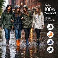 Bottes de pluie en caoutchouc imprimées de motifs floraux de qualité supérieure pour femmes, élégantes, longueur cheville, imperméables, chaussures de jardin, chaussures d'extérieur tendance