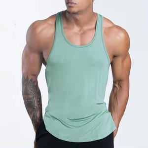2025 vente chaude hommes 100% coton débardeur Gym Active Wear-Singlet pour hommes - Product Image 6