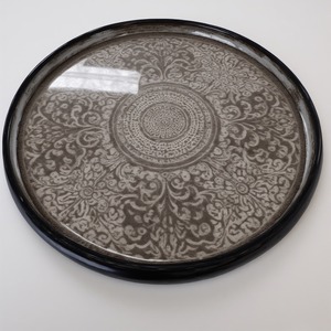 Plaque de chargeur en résine patinée or antique Design Art déco Installation auto-adhésive imitant la texture du métal vieilli pour les décorations - Product Image 2