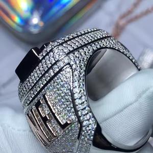 Anillo de estrella de diamante completo de joyería fina estilo hip hop para hombre y mujer para producto de venta de exportación - Product Image 5
