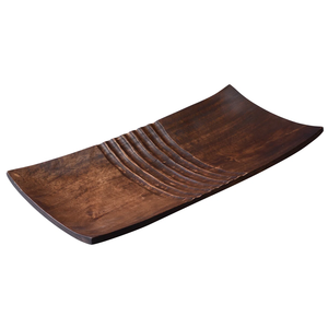 Plateau de service en bois au design haut de gamme 2025 Matériau de haute qualité avec finition brillante Plateaux décoratifs artisanaux au meilleur prix - Product Image 3