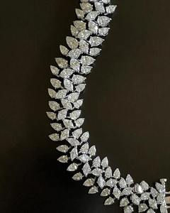 Moissanite Marquise & Pear Shape Diamond Bracelet White Sterling Silver Bracelet Customized Jewelry Anniversary Gift for Her - Product Image 2